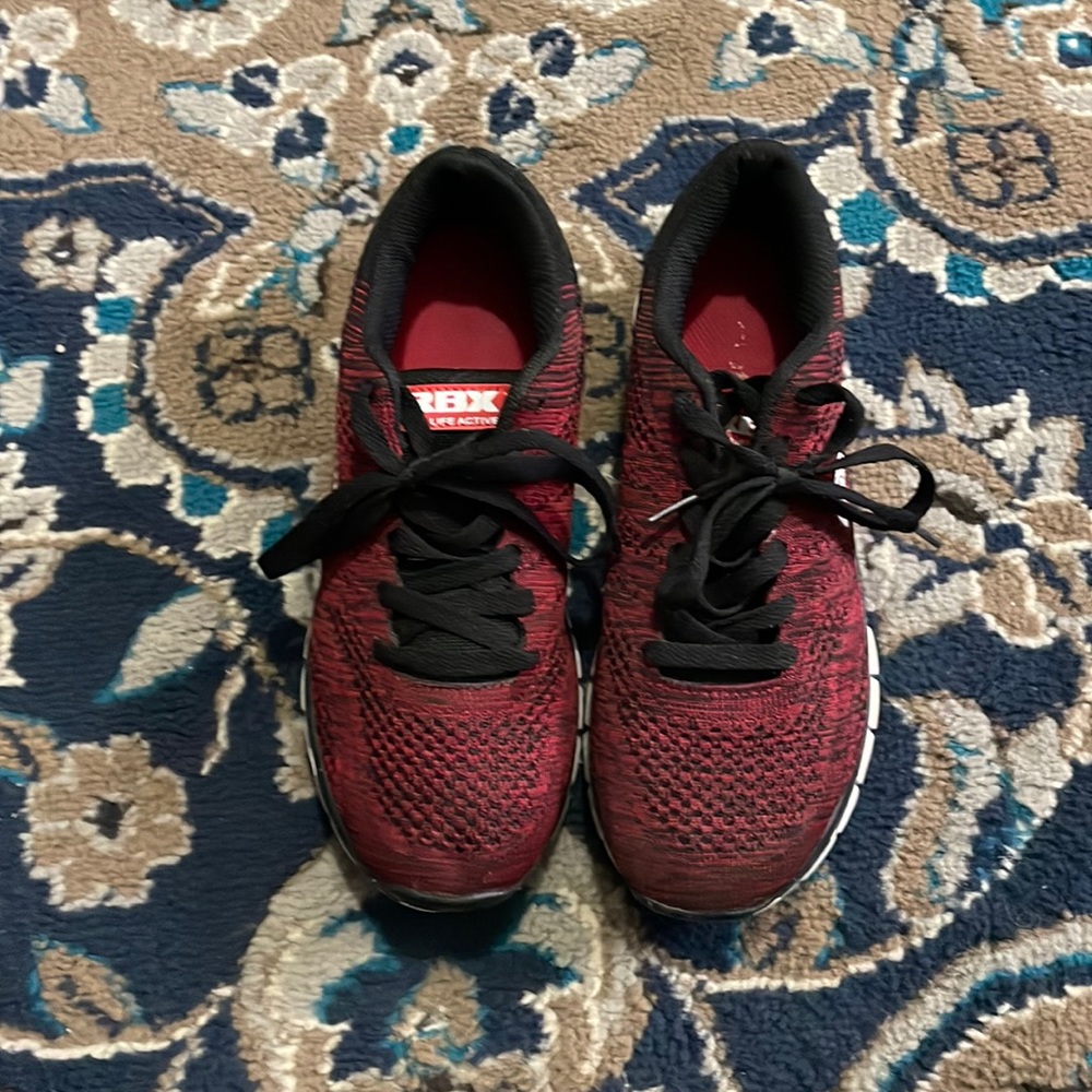 Women’s red and black RBX sneakers size 7